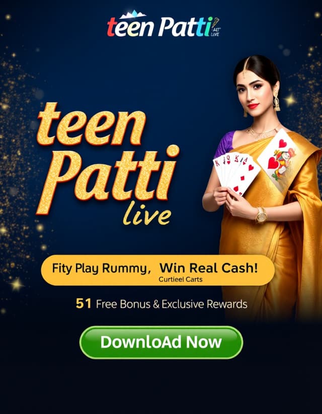 Teen Patti Live Banner